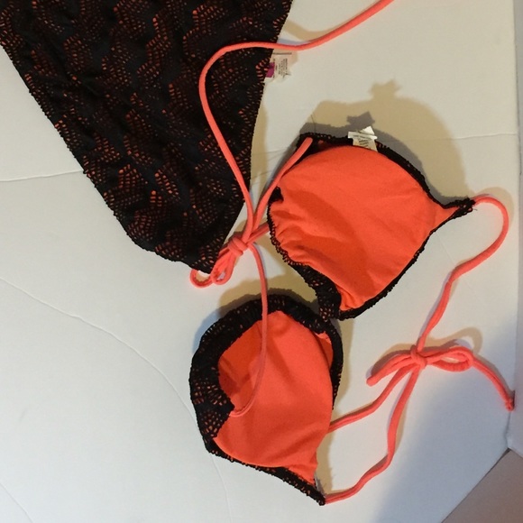 OP black and orange bathing suit juniors 15-17 - Picture 4 of 6